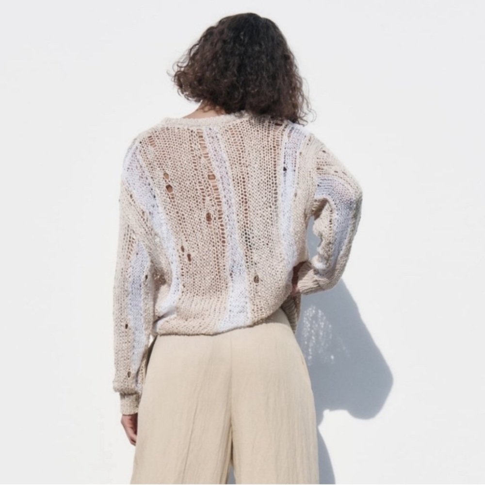 Zara Openwork Knit Sweater - Picture 5 of 8